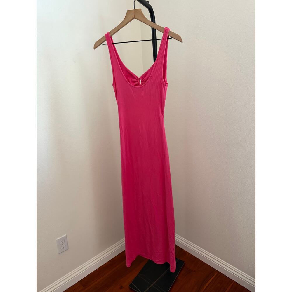New L space Camille beach vacation midi dress pink sz L - Picture 6 of 6